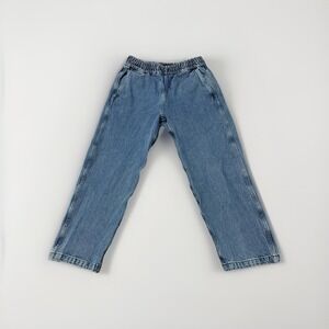 Levi's Small Pull-On Elastic Waist Blue Jeans Denim Pockets Streetwear Capri